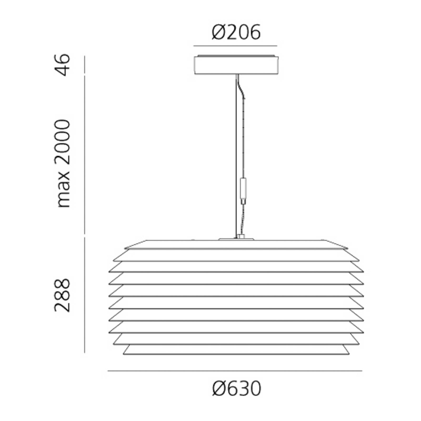 Artemide Slicing LED-Hängeleuchte, IP65, Ø 63 cm von Artemide