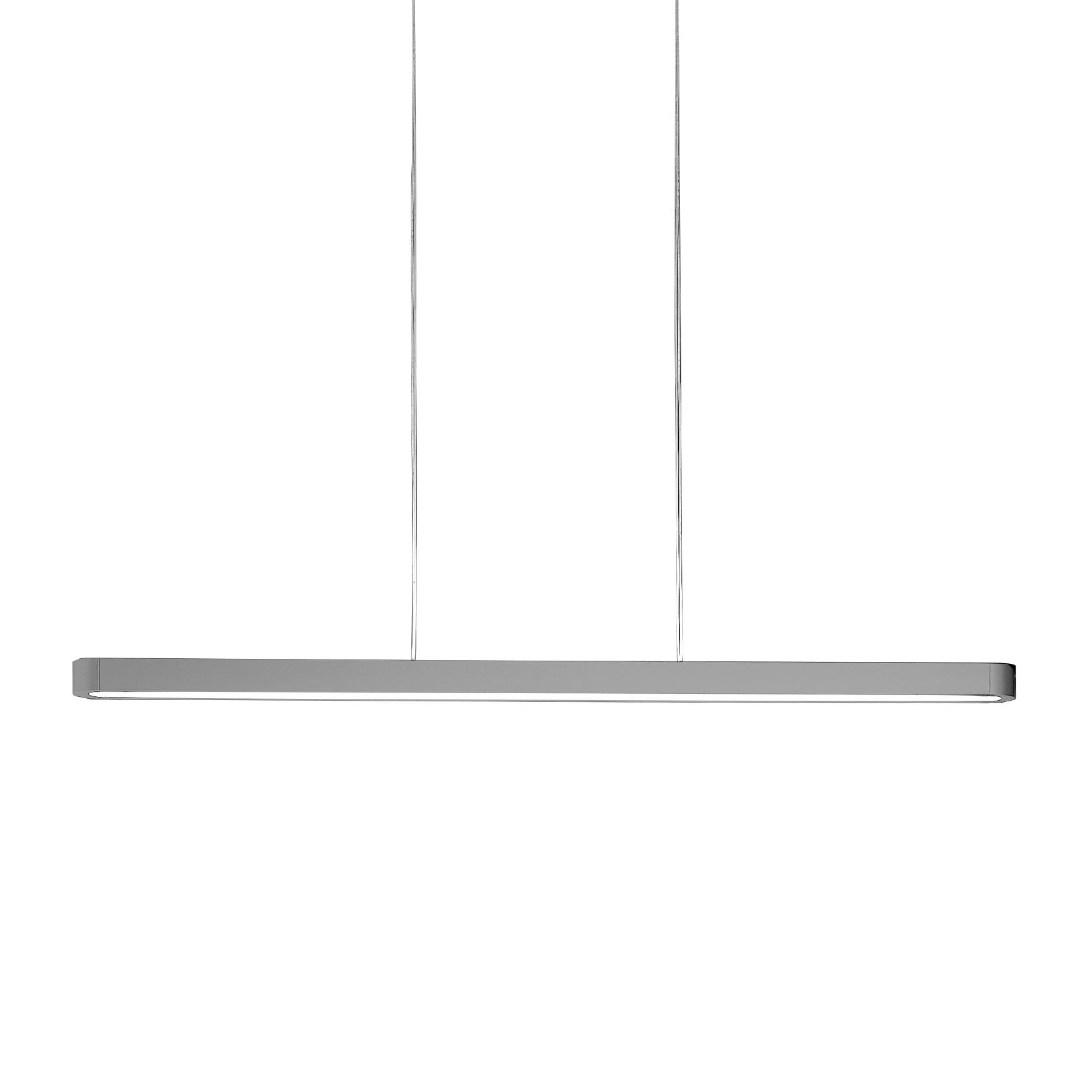 Artemide - Talo Sospensione 150 LED Pendelleuchte dimmbar - silber/LxB 150,5x7cm/3000K/6711lm/CRI=80 von Artemide