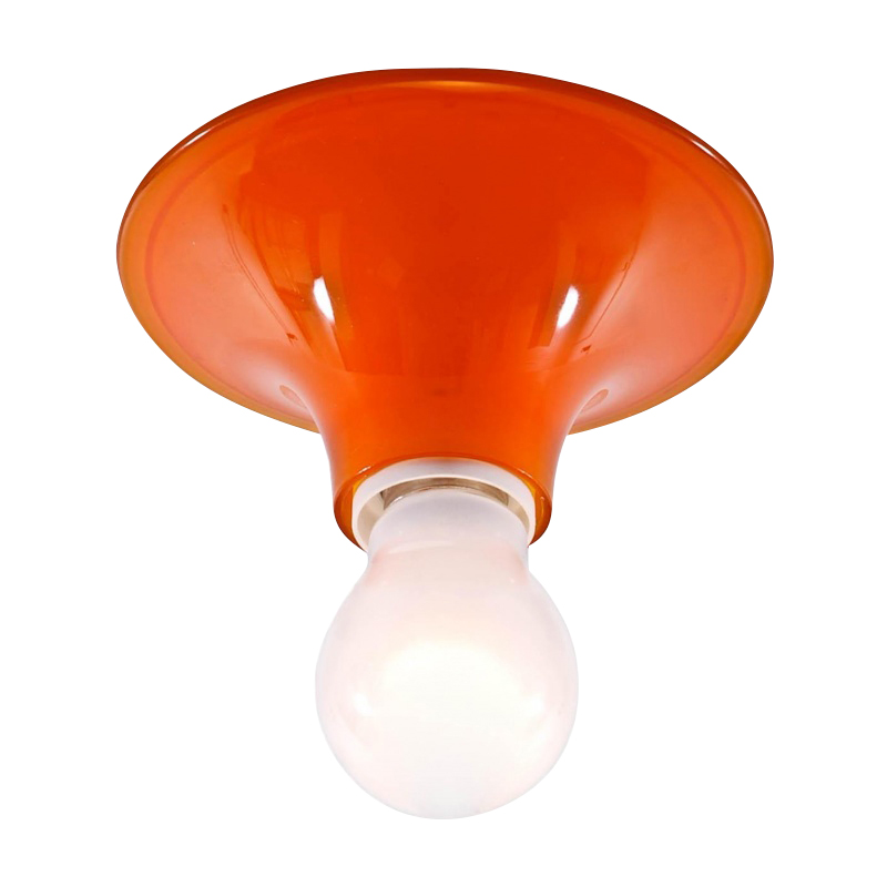 Artemide - Teti Wand-/Deckenleuchte - transparent orange/H 7cm / Ø 14cm von Artemide