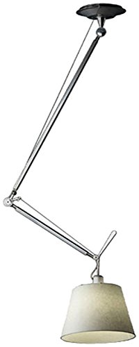 Artemide Tolomeo Deckenleuchte Decentrata 32, Lampenschirm Pergament von Artemide