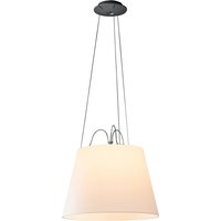 Artemide - Tolomeo Mega Suspension Pendelleuchte, Aluminium / Pergamentschirm H 36 cm x Ø 52 cm von Artemide