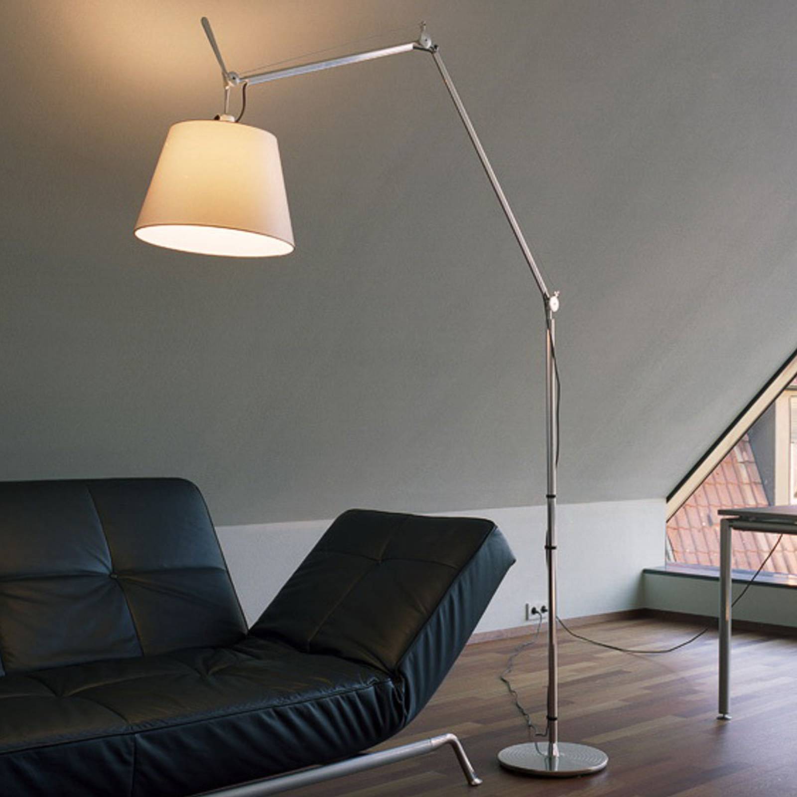 Artemide Tolomeo Mega LED Floor alu Pergament 36cm von Artemide