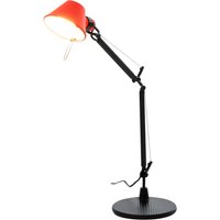 Artemide - Tolomeo Micro Bicolor Tischleuchte, schwarz / korallenrot von Artemide