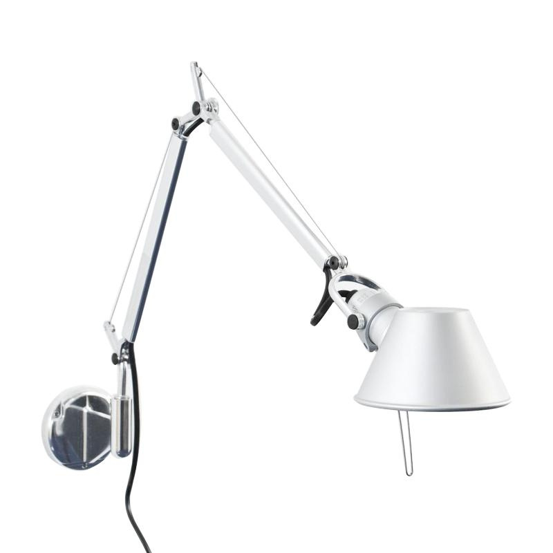 Artemide - Tolomeo Micro Parete Wandleuchte - aluminium/BxH 49x41cm von Artemide