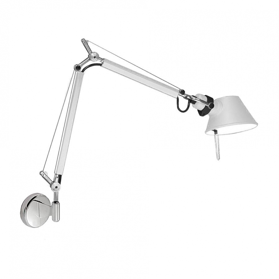 Artemide - Tolomeo Micro Parete Wandleuchte - weiß/glänzend/BxH 49x41cm von Artemide