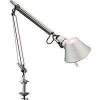 Artemide Tolomeo Micro Tavolo LED mit Tischklemme, Rückläufer Aluminium von Artemide