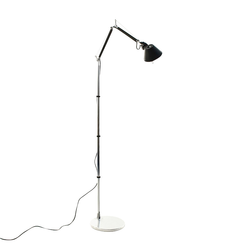 Artemide - Tolomeo Micro Terra Stehleuchte - schwarz/eloxiert/mit Standfuß/BxH 69x109cm von Artemide