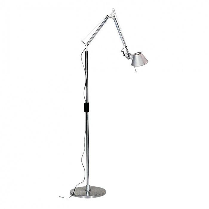 Artemide - Tolomeo Mini LED Stehleuchte - aluminium/matt/BxHxT 68x157x33cm/3000K/593lm/CRI=90/12W von Artemide