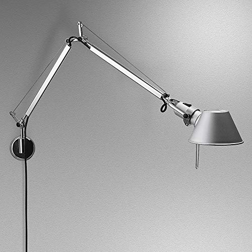 Artemide Tolomeo Mini LED Tischlampe mit Fuss, Aluminium von Artemide