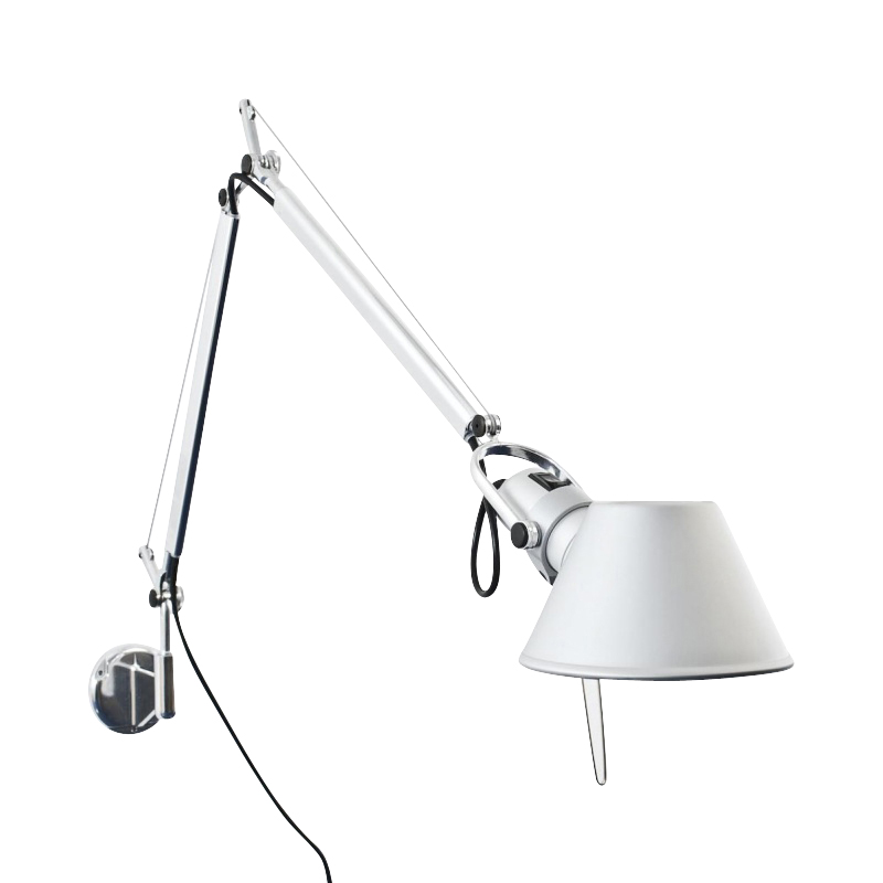 Artemide - Tolomeo Mini Parete - aluminium/eloxiert/incl. Wandbefestigung/BxH 71x57cm/Fassung E27 von Artemide