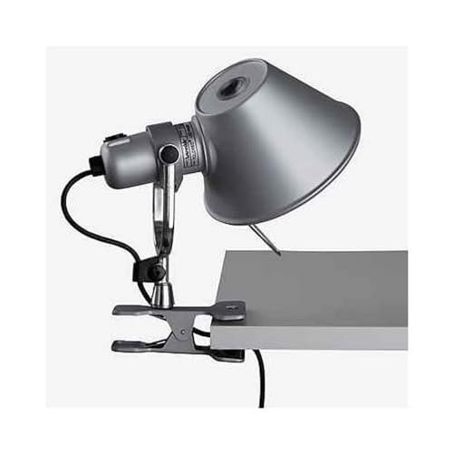 Artemide- Tolomeo Pinza LED Klemmleuchte. Hochwertige LED Lampe mit Klemme aus poliertem Aluminium. Made in Italy, (bxh): 18cm x 23cm von Artemide