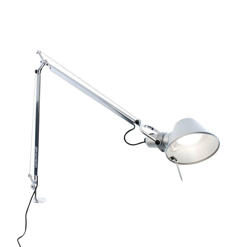 Artemide - Tolomeo Tavolo LED Tischleuchte - aluminium/matt/mit Tischklemme/3000K/632lm/CRI=90 von Artemide