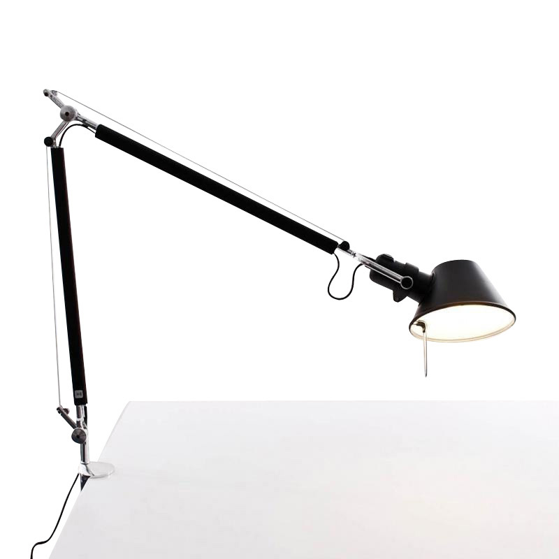 Artemide - Tolomeo Tavolo Tischleuchte mit Tischklemme - schwarz/lackiert/BxH 78x64,5cm von Artemide