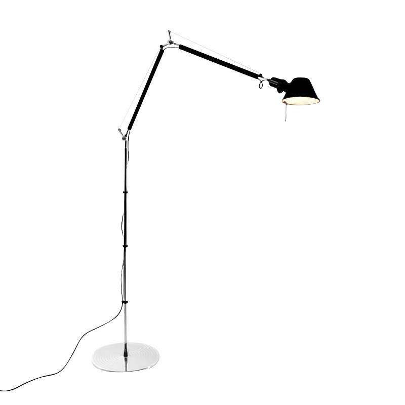 Artemide - Tolomeo Terra Stehleuchte - schwarz/lackiert/LxBxH 33x89x162cm/Standfuß Aluminium von Artemide