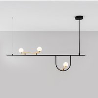 Artemide Yanzi 1 LED Sospensione schwarz / Messing gebürstet von Artemide