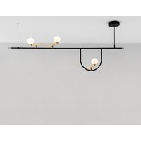 Artemide Yanzi SC1 LED Sospensione schwarz / Messing gebürstet von Artemide