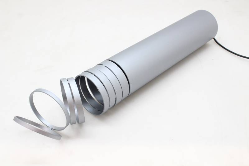 Decomposé Light Sospensione Pendelleuchte Design Hängelampe Rauchgrau B-Ware von Artemide