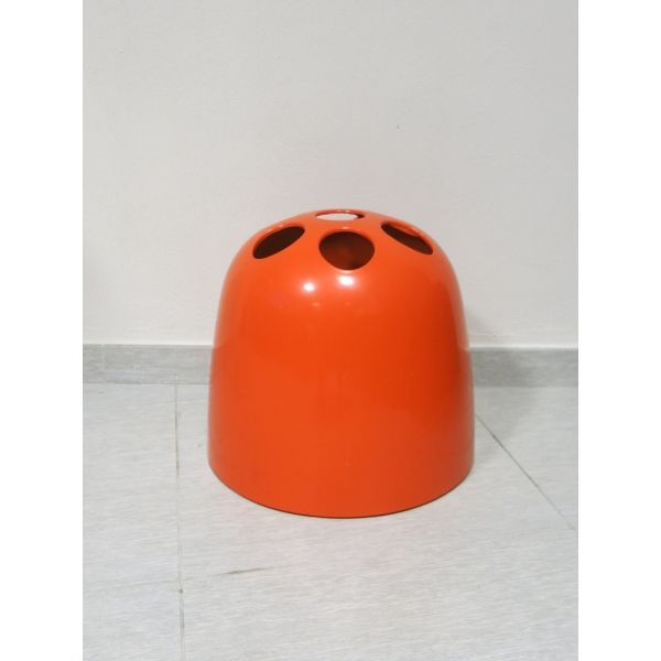 Dedalo Orangener Regenschirmständer von Emma Gismondi 60er Vintage, Artemide von Artemide
