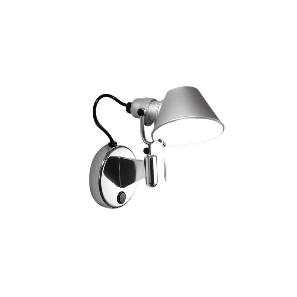 Artemide - Tolomeo MICRO Faretto Wandleuchte m/Schalter E14 Alu von Artemide