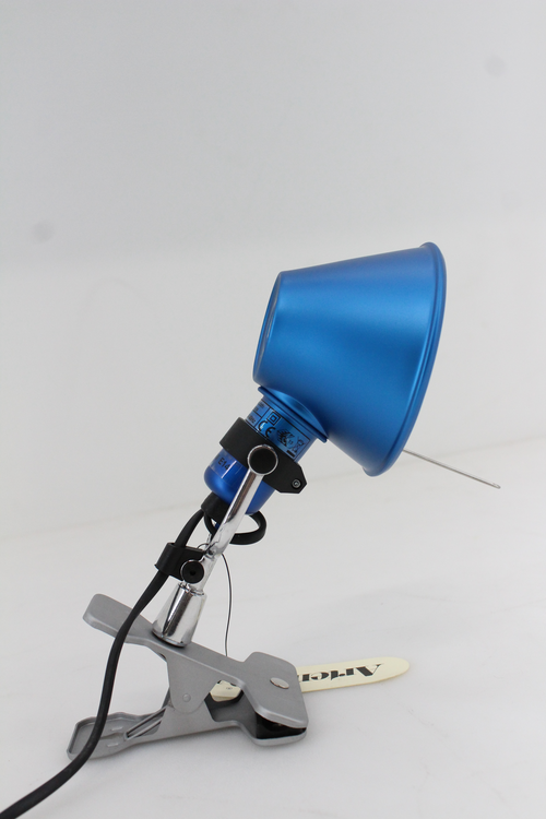 Tolomeo Micro Pinza Klemmleuchte Tischlampe Klemmlampe Lampe Blau B-Ware von Artemide