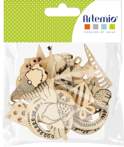 Artemio 34 Mini Silhouette Bois Imagine Christmas von Artemio