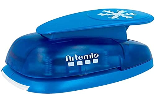 Artemio 5 cm großes Motivstanzer, Schneeflocke, Blau von Artemio