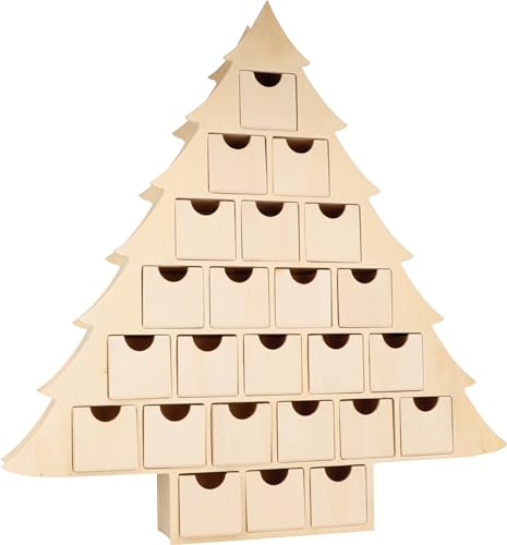 Artemio Adventskalender Tannenbaum 45 x 43,5 x 6,5 cm von Artemio