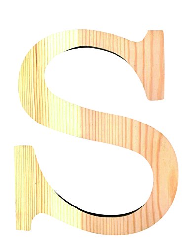 Artemio 11,5 cm Holz Buchstabe S in Großbuchstaben, beige von Artemio
