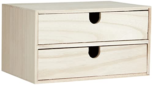 Artemio 14002157 Schubladenschrank, Holz, Beige, 24 x 16 x 13,3 cm von Artemio