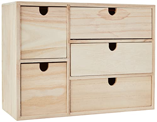 Artemio 14002158 Schubladenschrank, Holz, Beige, 35 x 15 x 26 cm von Artemio