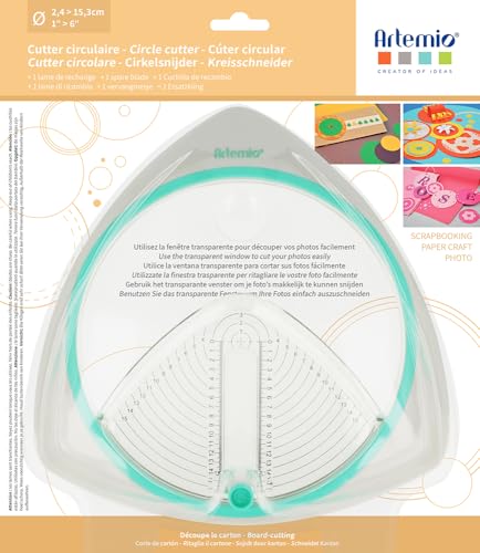 Artemio 18004061 Cuttermesser, rund, Kunststoff, Mehrfarbig, 26 x 4 x 30 cm von Artemio