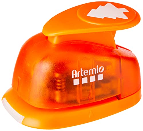 Artemio 2,5 cm großer Weihnachtsbaum Reihe 1 HEBEL, orange von Artemio