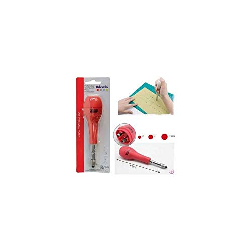 Artemio 2 und 3 mm Punch 3 Nummern 4, Rot von Artemio