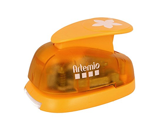 Artemio 3,5 cm Blütenblätter Motivstanzer, orange von Artemio