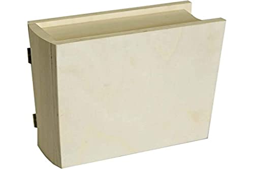 Artemio - Buchförmige Box (21,7 x 5,71 x 17,78 cm Holz), Farbe Beige von Artemio