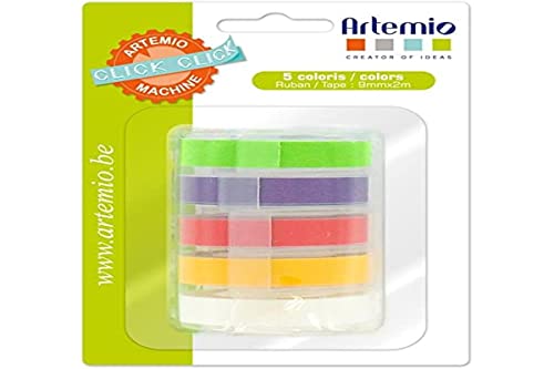 Artemio Click Click Bänderset für Label Maker 5 Stück von Artemio