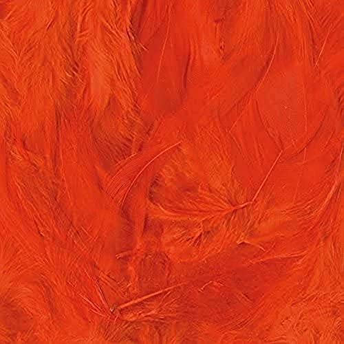Artémio Federn-Orange 3 g-Ébouriffées Lg 8 bis 12 cm-Dekovögel von Artemio