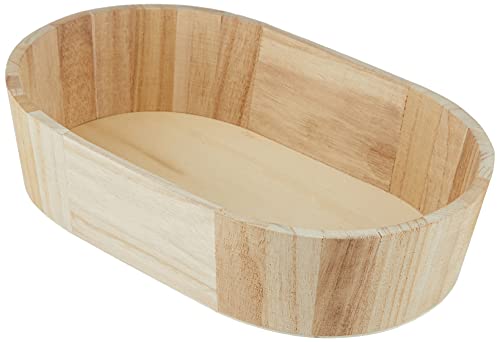 Artemio VIBOV Holzkorb, oval, Beige, 28 x 6 x 18 cm von Artemio