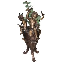 Massive Bronze Cherub Vase von ArtemisVirtu