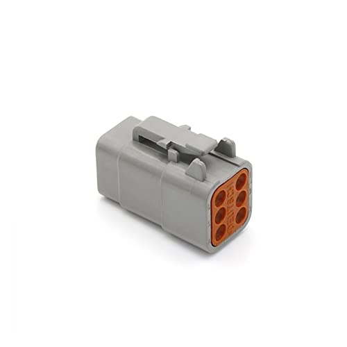 2 Sets 6-poliger DTM Deutsch AWG Auto wasserdichter elektrischer Steckverbinder verbesserte Dichtung Schrumpfschlauchadapterstecker DTM06-6S DTM04-6P (Farbe: Lavendel, Größe: 2 Sätze) von Artemisia