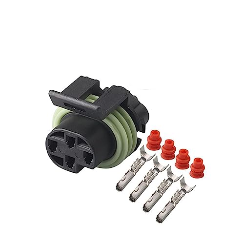 Artemisia 1/5/10/20/50 / Set 4 Pin Delphi Meter Pack 150 Versiegelte Auto Wasserdicht Stecker Weiblich 12065298 Elektrischer Stecker Sauerstoffsensor (Color : 4p Female, Size : 10 Sets_4P) von Artemisia