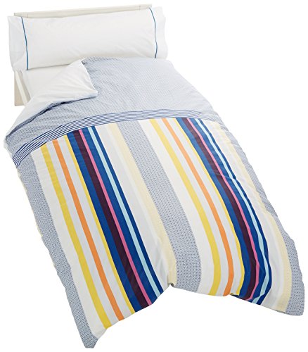 Artemur 64720 C/10 Nil Blau Duo Bettbezug für 90 cm Bett, Baumwolle Polyester von Artemur