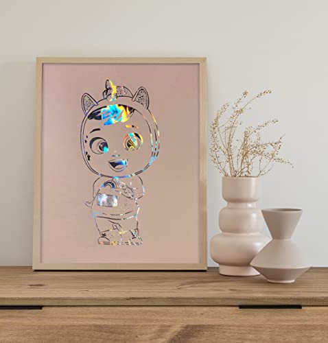 Arteonn HOLOGRAPHISCHES DREAMY A3 BUCHDRUCK-KUNSTPOSTER – CRY BABIES® VON ARTÉONN GERAHMT von Arteonn