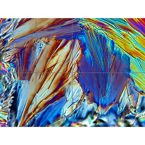 Artery8 Abstract Glucose Crystal Electron Microscope XL Giant Panel Poster (8 Sections) Abstrakt von Artery8