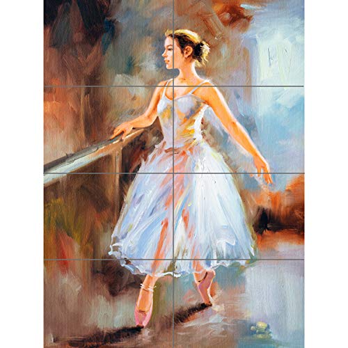 Artery8 Ballet Dancing Barre Painting XL Giant Panel Poster (8 Sections) Tanzen Gemälde von Artery8