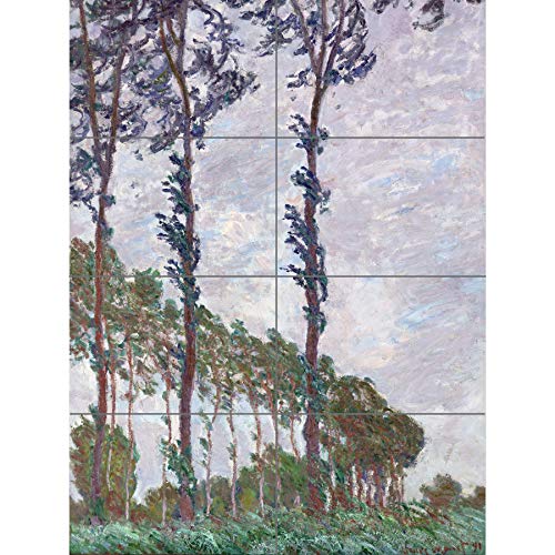 Artery8 Claude Monet Windeffekt Serie der Pappeln Großer mehrteiliger Druck von Artery8