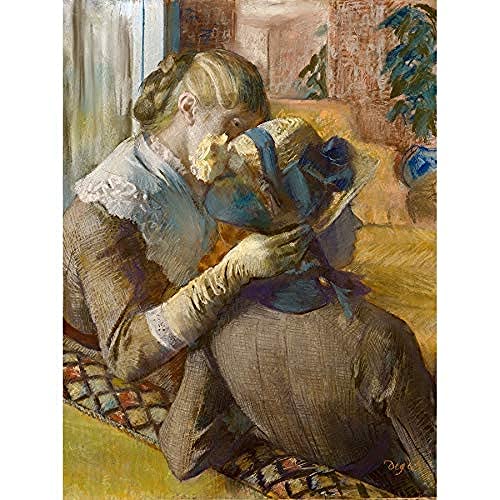 Artery8 Degas At The Milliner's Pastel Painting ungerahmt Wandkunstdruck, Poster, Heimdekoration, Premium Artery8 Degas At The Milliner's Pastel Painting ungerahmt Wandkunstdruck, Poster, Heimdekoration, Premium von Artery8
