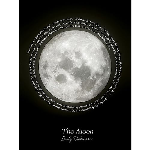 Artery8 Emily Dickinson The Moon Poem Quote Inspirational Wicca Wall Art Decor Moon Poster Perfect for Classrooms, Home Offices Bedroom Decor Large Wall Art Poster Print Thick Paper 18X24 Inch Artery8 Emily Dickinson The Moon Poem Quote Inspirational Wicca Wall Art Decor Moon Poster Perfect for Classrooms, Home Offices Bedroom Decor Large Wall Art Poster Print Thick Paper 18X24 Inch von Artery8