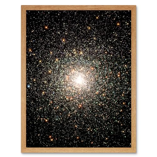 Artery8 Hubble Space Telescope Image Globular Cluster M80 Ancient Star Swarm In The Milky Way Galaxy Blue Stragglers Observed Using WFPC2 Art Print Framed Poster Wall Decor 12x16 inch von Artery8