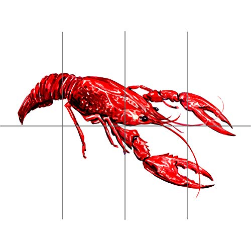Artery8 Lobster Illustration XL Giant Panel Poster (8 Sections) von Artery8